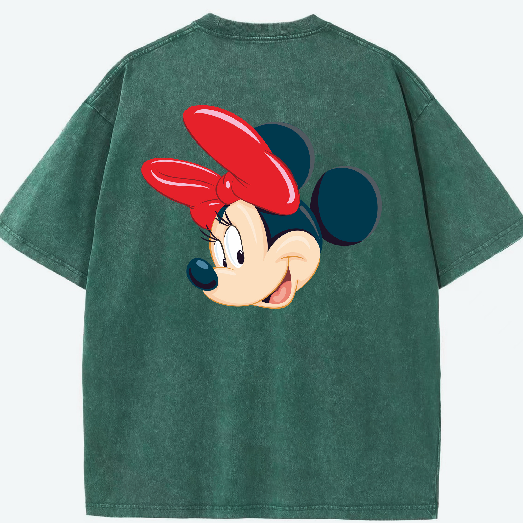 （画像用） ミッキーマウス Mickey Mouse 綿100% ヴィンテージ風 半袖Tシャツ（背面プリント）